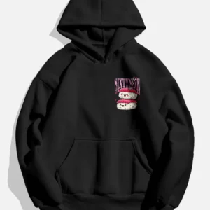 Handmade Sushi Cartoon Graphic Hoodie – Japanese Streetwear-Inspired Comfort & Style